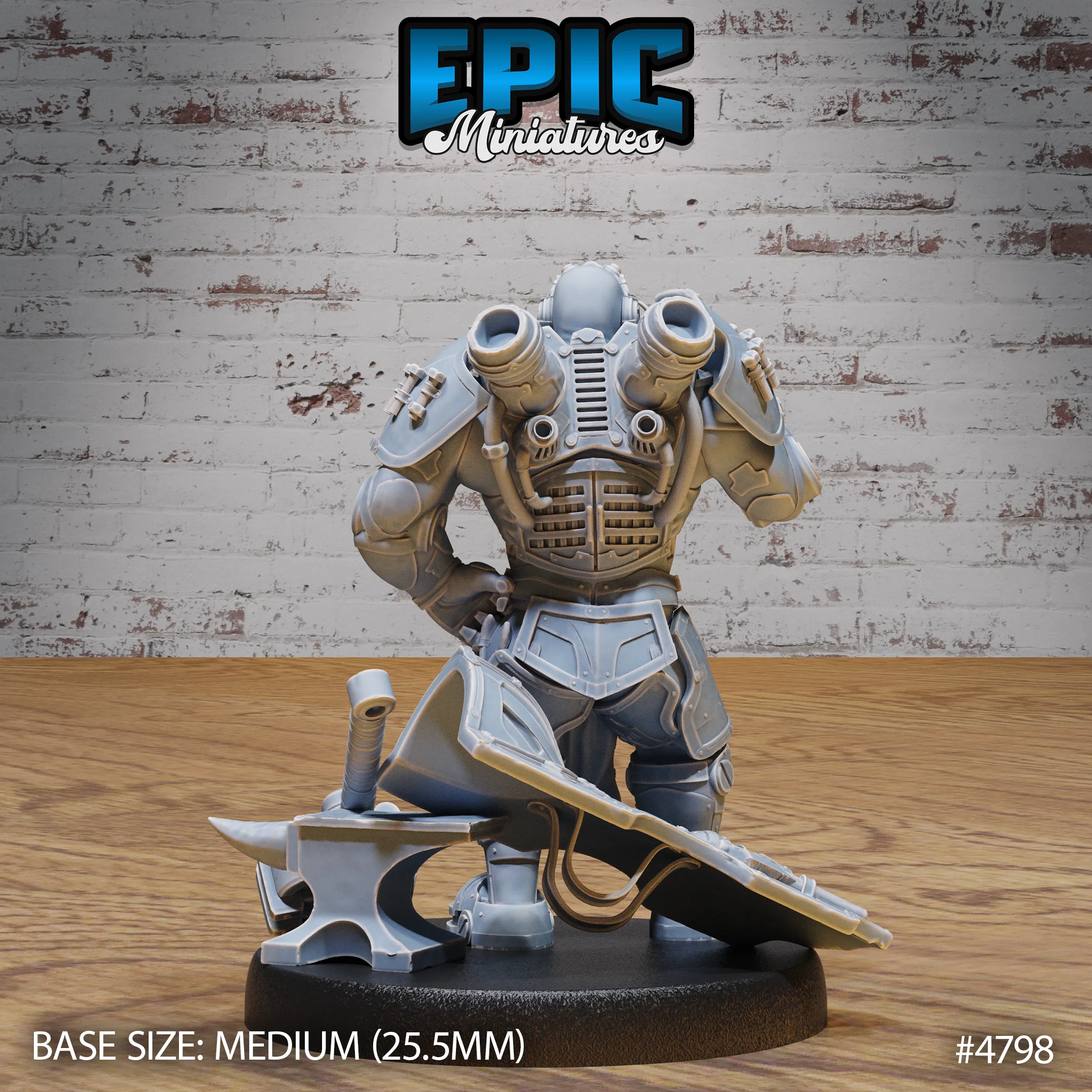 Epic Miniatures Tinkerer Knight - Steampunk Fantasy D&D Tabletop Miniature