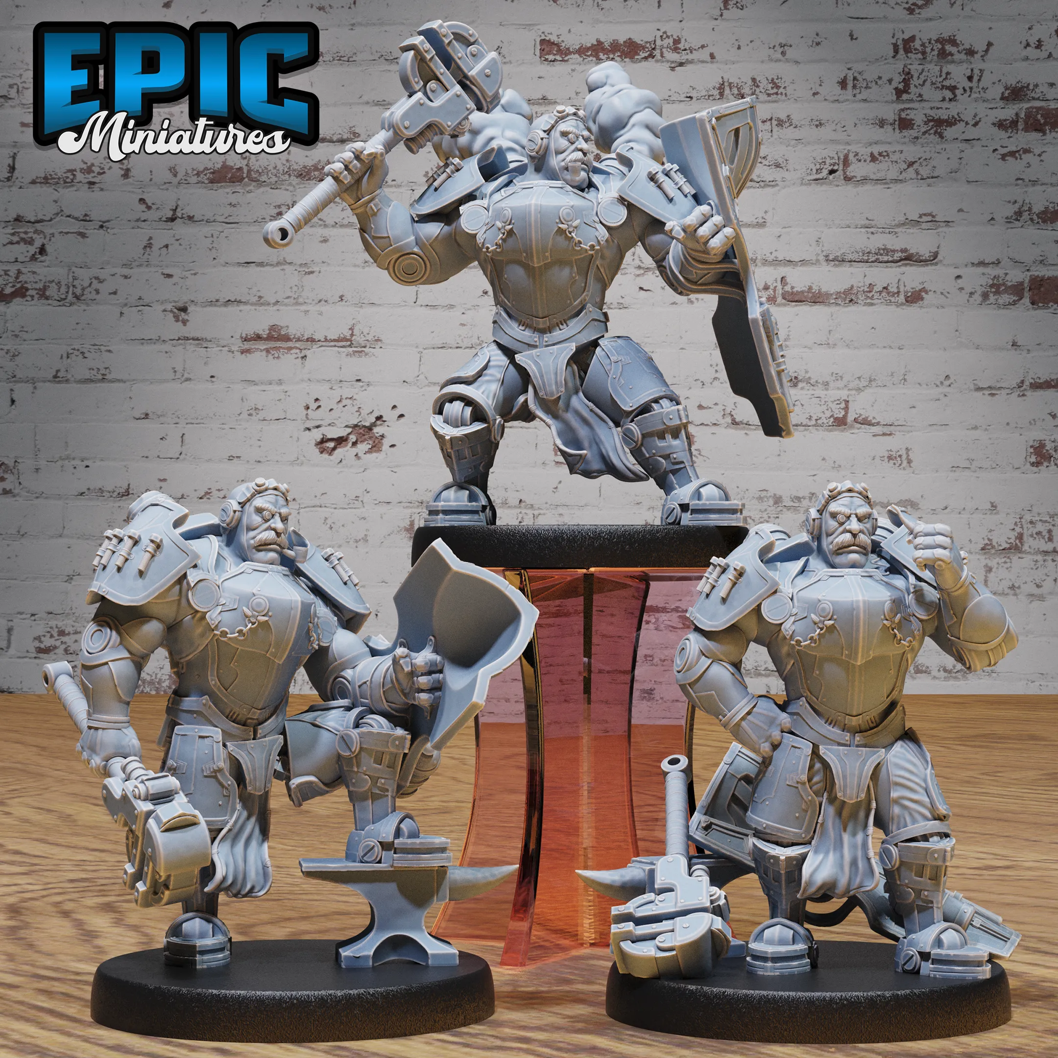 Epic Miniatures Tinkerer Knight - Steampunk Fantasy D&D Tabletop Miniature