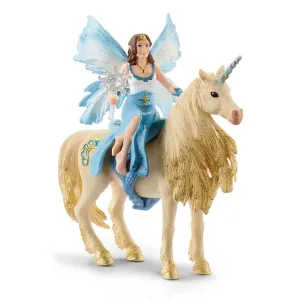 Eyela Riding on Golden Unicorn Figure