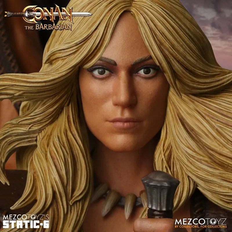 PRE-ORDER: Mezco Toyz Conan the Barbarian Static-6 Conan and Valeria 1/6 Scale Statue